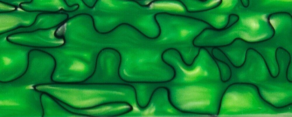 Nuclear Lime BTW81KSS Acrylic (2 pc) Knife Scales 3/16" x 1 1/2" x 6" Nuclear Lime BTW81KSS - Wood Acrylic Supply