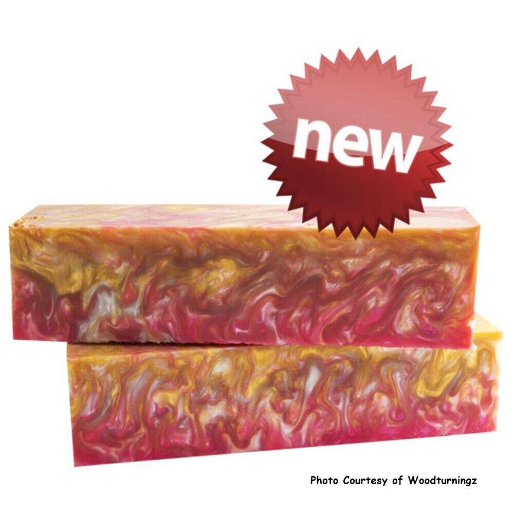 1 1/2" x 1 1/2" x 6" Game Call Strawberry Lemonade Acrylester #134 - Wood Acrylic Supply