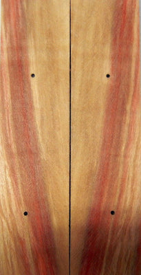 Box Elder Burl Stabilized Clear (2 pc) Knife Scales 1/4