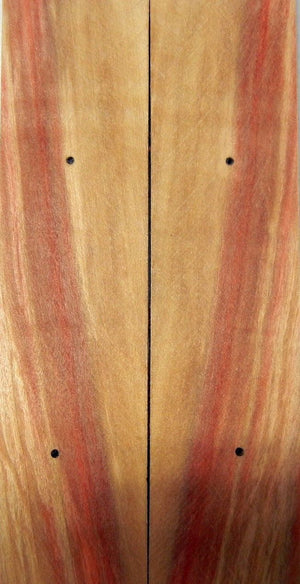 Box Elder Burl Stabilized Clear (2 pc) Knife Scales 1/4" x 1 1/2" x 6" - 1188 - Wood Acrylic Supply