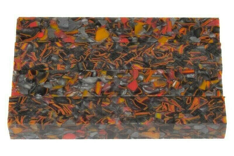 Fractured Lava Acrylic Pen Blank 3/4"x3/4"x4" BTWPBM1042 (1 pc)