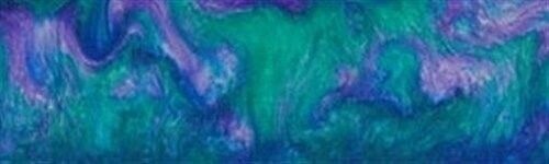 1" x 1 1/2" x 5" Knife Blank Peacock Acrylester #45