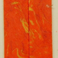 Inferno Acrylester #54 (2 pc) Knife Scales 3/16" x 3/4" x 5" - (39) - Wood Acrylic Supply