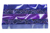 Blue Purple Swirl Acrylic Pen Blank 3/4"x3/4"x3" BTWPBM1211 1pc Short