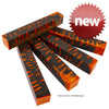 Hybridz Banksia Pod and Alumilite Orange Pen Blank 1" x 1" x 5"