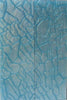 Light Aqua Designed Acrylic (2 pc) Razor Knife Scaless 3/16" x 2" x 6" - 0433