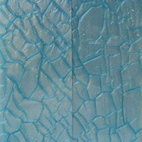 Light Aqua Designed Acrylic (2 pc) Razor Knife Scaless 3/16" x 2" x 6" - 0433