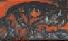 1 1/2" x 1 1/2" x 2 7/8" Bottle Stopper Orange Damascus Acrylester #125 - Wood Acrylic Supply
