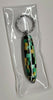 Green & Gold Matrix Acrylic Key Chain