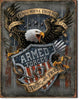 Armed Forces Since 1775 Tin Sign 16x12.5 - Wood Acrylic Supply