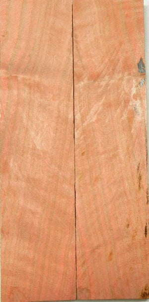 Ivory Red (Pink) (2 pc) Knife Scales 1/4" x 1 1/2" x 6" - (11) - Wood Acrylic Supply