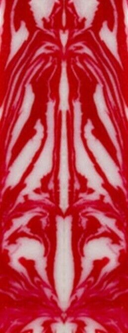 Candy Cane Acrylester #132 (2 pc) Knife Scaless 3/16" x 3/4" x 5"