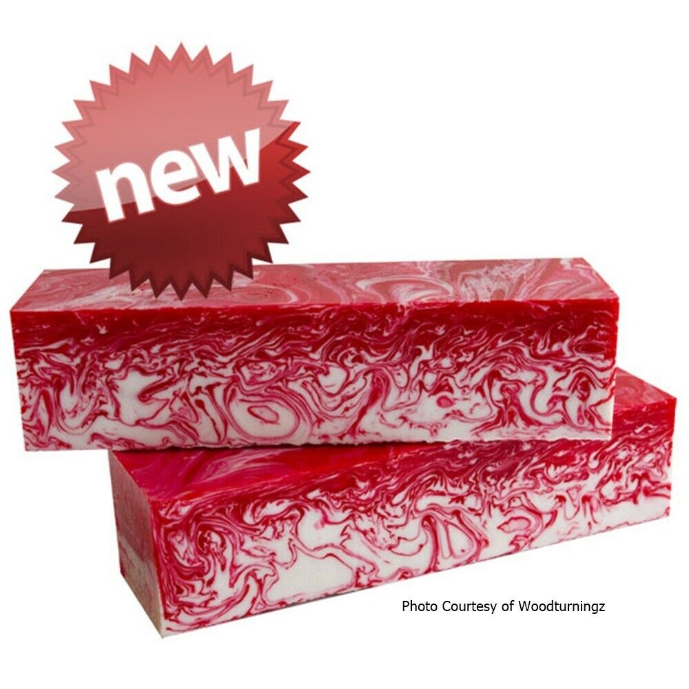 1 1/2" x 1 1/2" x 6" Game Call Candy Cane Acrylester #132 - Wood Acrylic Supply