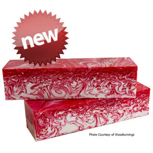 1 1/2" x 1 1/2" x 6" Game Call Candy Cane Acrylester #132 - Wood Acrylic Supply