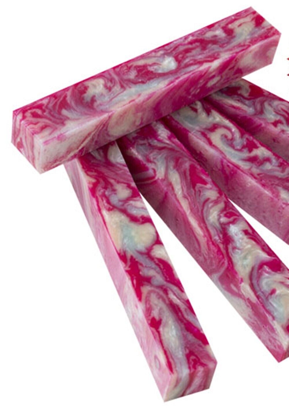 3/4" x 3/4" x 5" Raspberry Mint Pen Blank Acrylester #XX44
