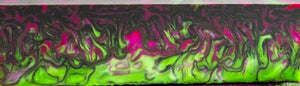 Purple Damascus Acrylester #131 (2 pc) Knife Scales 1/4" x 1 1/2" x 5"