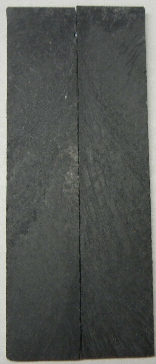 Solid Black Inlace Acrylester sc1 20(2 pc) Knife Scale 3/16" x 1 1/4" x 6 - (20) - Wood Acrylic Supply