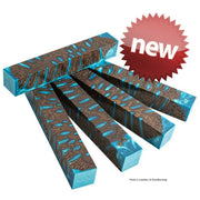 Hybridz Banksia Pod and Alumilite Turquoise Pen Blank 3/4" x 5" - Wood Acrylic Supply