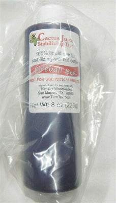 Fireball Red Cactus Juice Stabilizing Dye 8 oz net weight by TurnTex Woodworks - Wood Acrylic Supply