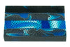 Blue Topaz Water Mesh Acrylic Pen Blank 3/4"x3/4"x5" BTWPBM1217 1pc