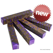 Hybridz Banksia Pod and Alumilite Purple Pen Blank 3/4" x 5" - Wood Acrylic Supply