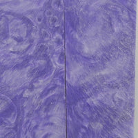 Violet Acrylester #08 (2 pc) Straight Razor Scales 3/16" x 2" x 6" --1 - Wood Acrylic Supply