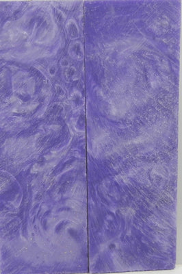Violet Acrylester #08 (2 pc) Straight Razor Scales 3/16