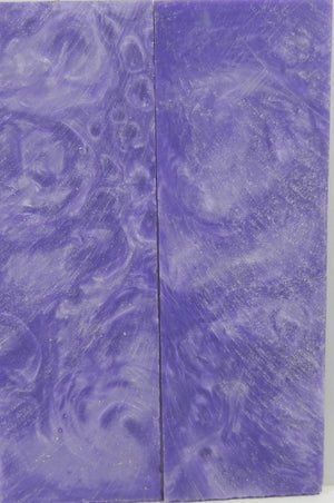 Violet Acrylester #08 (2 pc) Straight Razor Scales 3/16" x 2" x 6" --1 - Wood Acrylic Supply