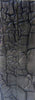 Dark Gray Designed Acrylic (2 pc) Knife Scaless 3/16" x 1" x 6" - 0417