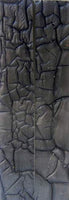 Dark Gray Designed Acrylic (2 pc) Knife Scaless 3/16" x 1" x 6" - 0417