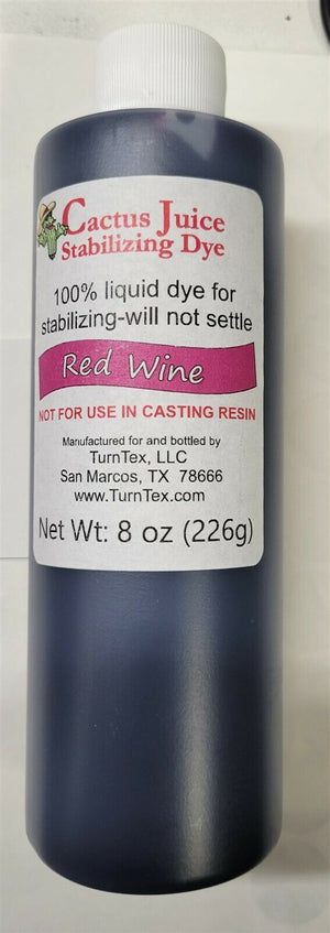 Red Wine Cactus Juice Stabilizing Dye (1) 8 oz net weight by TurnTex