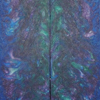 Peacock Inlace Acrylester #16 (2 pc) Knife Scales 3/8" x 1 1/2" x 6"