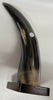 Buffalo Horn on Wooden Base (3"x4") 10"