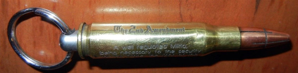 CNC engraved .308 Bullet Keyring