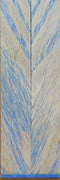 Hybrid Tiger Oak-Blue (2 pc) Knife Scales 3/16" x 3/4" x 5" - (36) - Wood Acrylic Supply