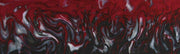 Red Damascus Acrylester #122 (1 pc) Pen/Reel/Razor Blank 1"sq x 5" - Wood Acrylic Supply