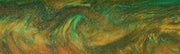 1" x 1 1/2" x 5" Knife Blank Green & Gold Acrylester #49 - Wood Acrylic Supply