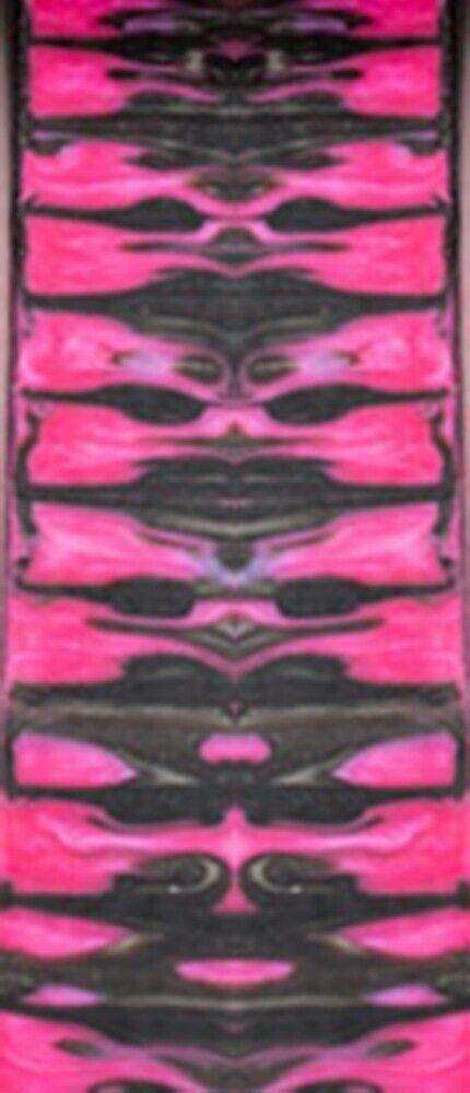 Pink Zebra Genesis Acrylester (2 PC) Mini Knife Scales 3/16 x 3/4 x 5 - Wood Acrylic Supply