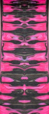 Pink Zebra Genesis Acrylester (2 PC) Mini Knife Scales 3/16 x 3/4 x 5 - Wood Acrylic Supply