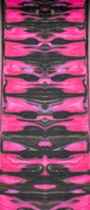 Pink Zebra Genesis Acrylester (2 PC) Mini Knife Scales 3/16 x 3/4 x 5 - Wood Acrylic Supply
